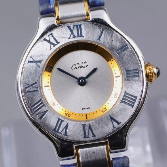 Cartier Limited Edition Blue Strap Ladies Watch - Picture 3 of 6